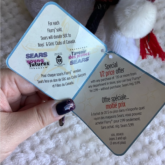 SEARS Plush 2002 Flurry Bear Stuffed Animal Toy with Tags - Picture 7 of 12
